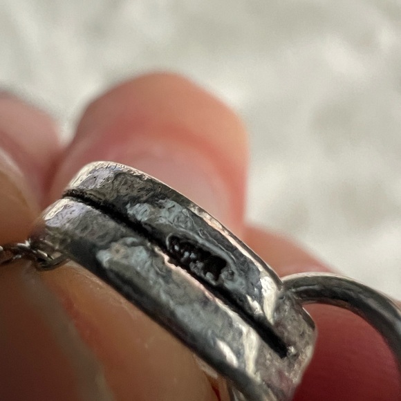 925 Double Scolecite w/ Peach Stilbite Pendant Necklace - Picture 5 of 5